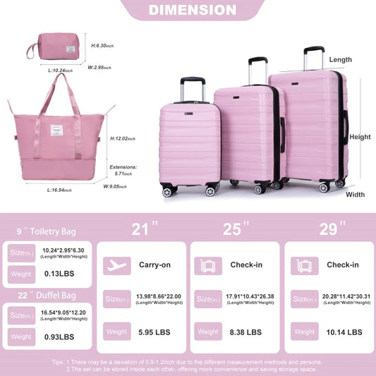 5 Piece Luggage Set